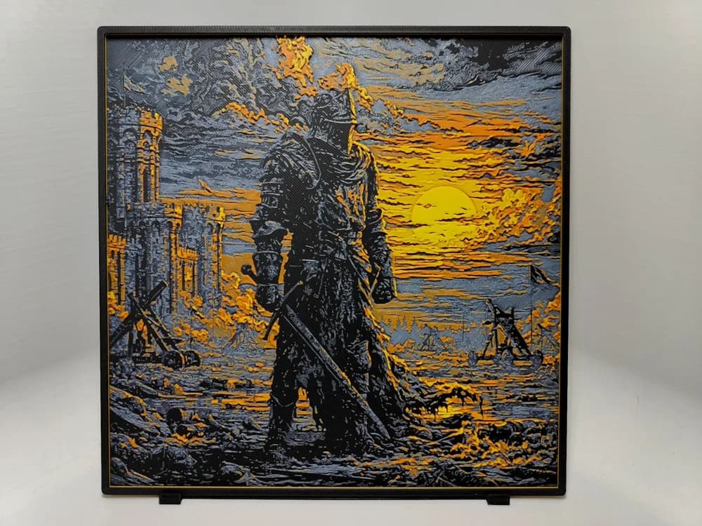 Knight Sunset - Hueforge by BeaN HueForge model: Knight Sunset - Hueforge by BeaN