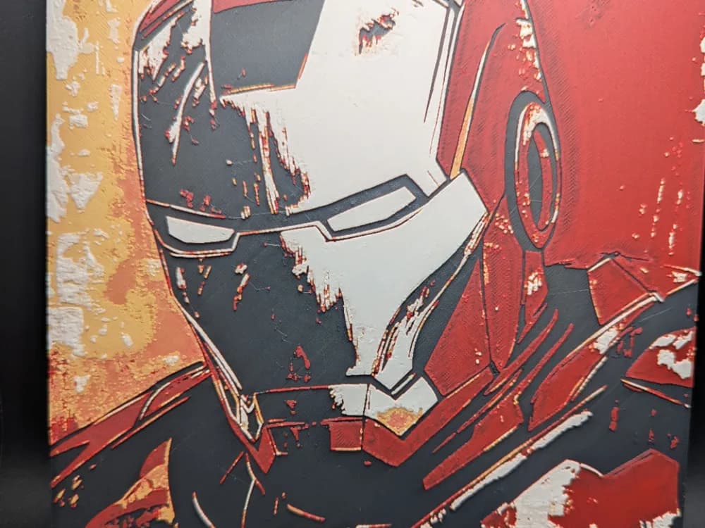 Iron Man Hueforge by the_bearded_jedi HueForge model: Iron Man Hueforge by the_bearded_jedi