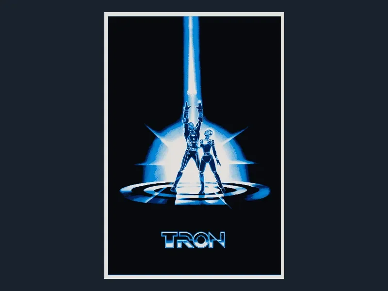 Tron (Movie Poster - HueForge) by HugheCraft HueForge model: Tron (Movie Poster - HueForge) by HugheCraft