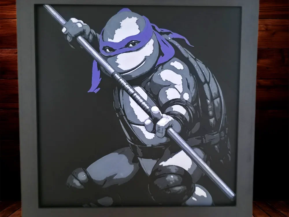 Donnatello - Teenage Mutant Ninja Turtles Set by Side Quest Hues HueForge model: Donnatello - Teenage Mutant Ninja Turtles Set by Side Quest Hues