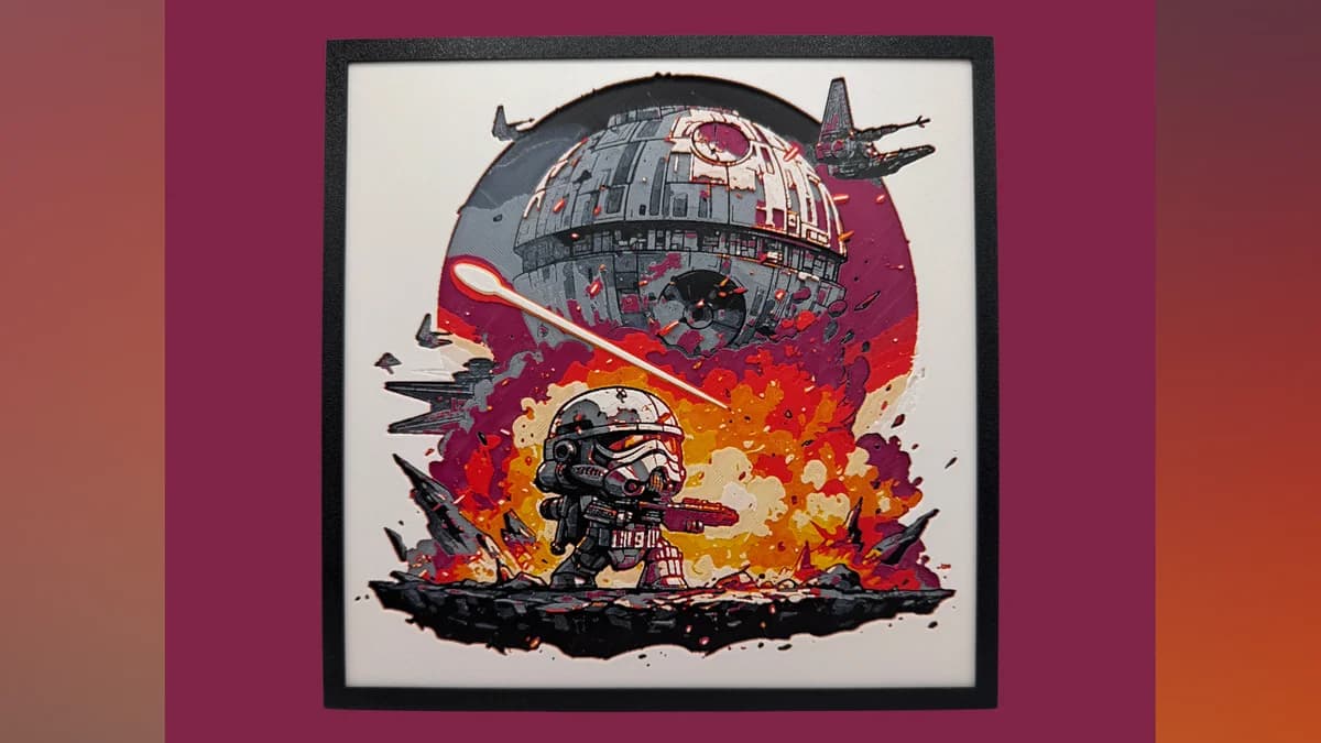 Death Star - Chibi Edition Hueforge by Canadian Gamer HueForge model: Death Star - Chibi Edition Hueforge by Canadian Gamer