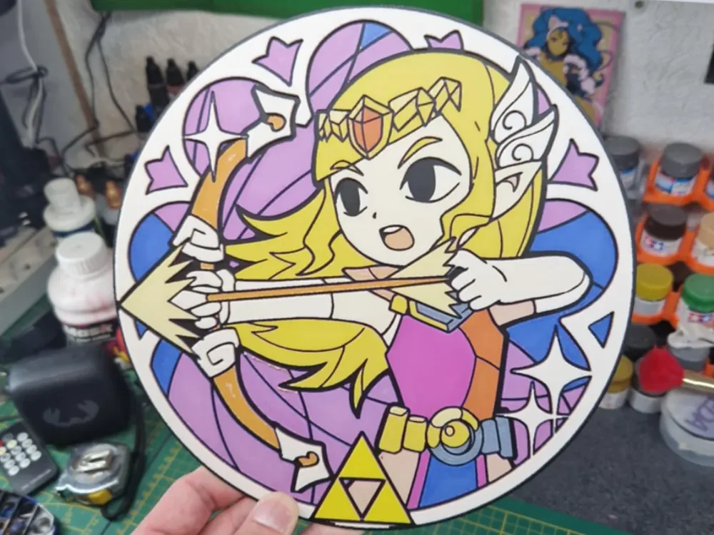 The Legend Of Zelda Hueforge - Princess Zelda by Dakiren HueForge model: The Legend Of Zelda Hueforge - Princess Zelda by Dakiren