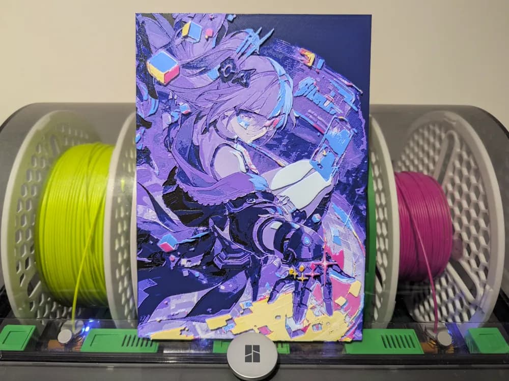 Silver Wolf Lv999: Honkai Star Rail by Razel HueForge model: Silver Wolf Lv999: Honkai Star Rail by Razel