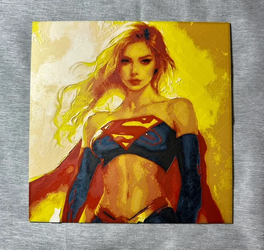 HueForge model: Supergirl Color Hueforge by Hey Ben