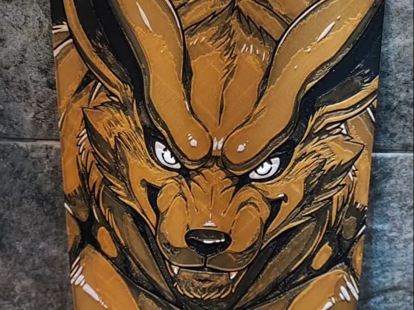 Epic Kurama by Garuda3D HueForge model: Epic Kurama by Garuda3D