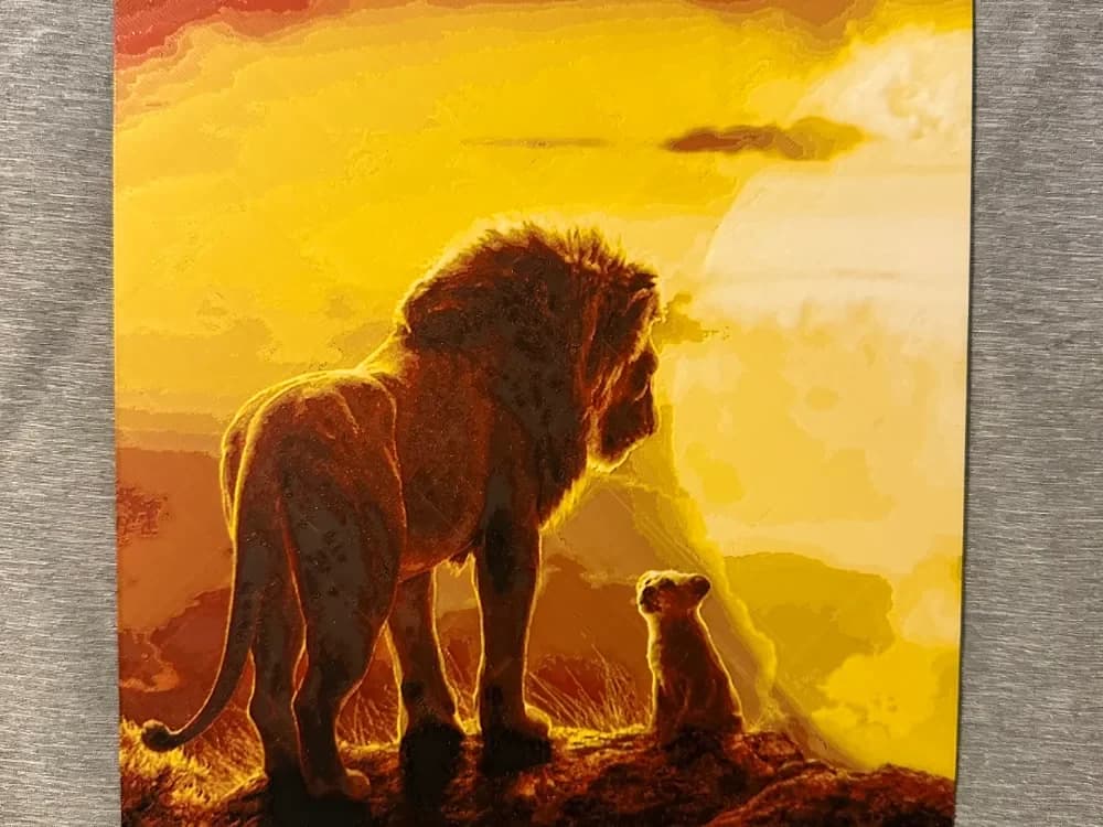 HueForge model: The Lion King Hueforge by Hey Ben