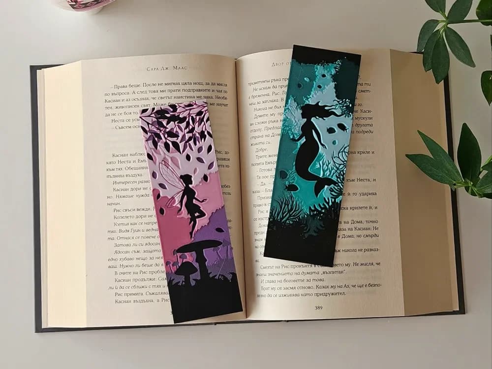 Fairy & Mermaid - Fantasy Bookmarks Set Part 1 Fairy & Mermaid - Fantasy Bookmarks Set Part 1