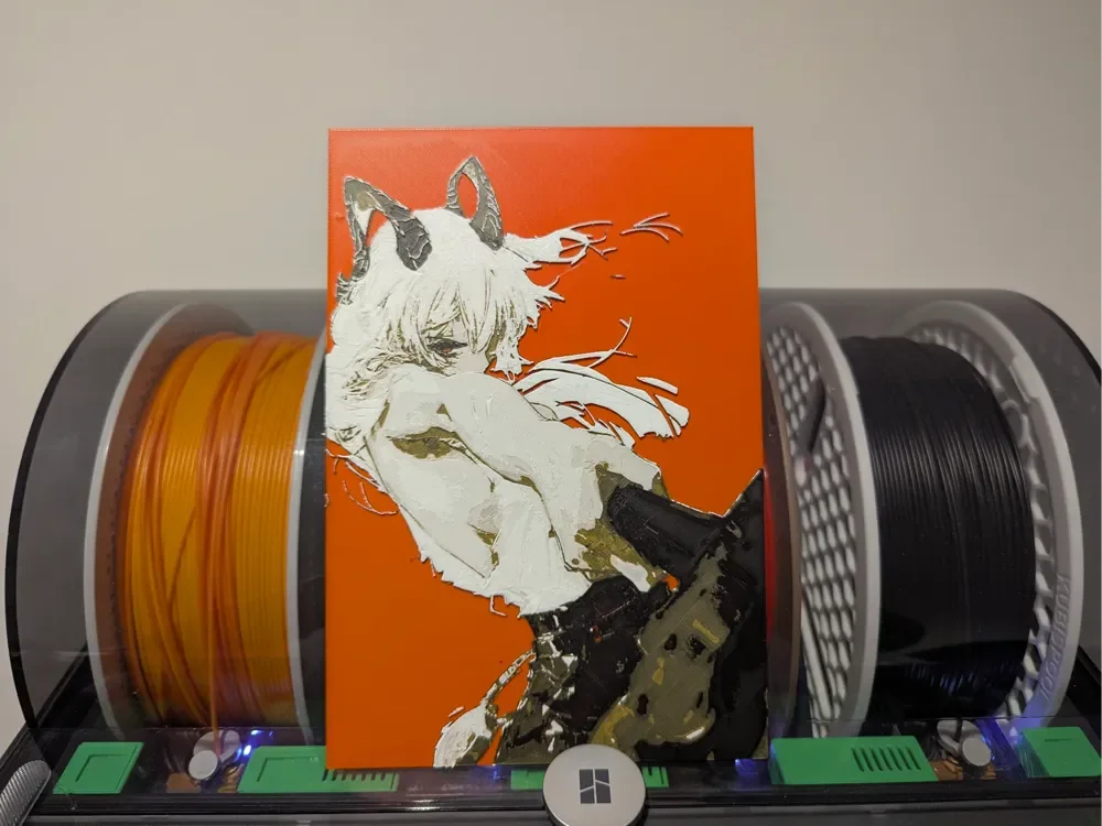 HueForge model: Wuthering Wave Zani Art by Dino Hueforge by Razel