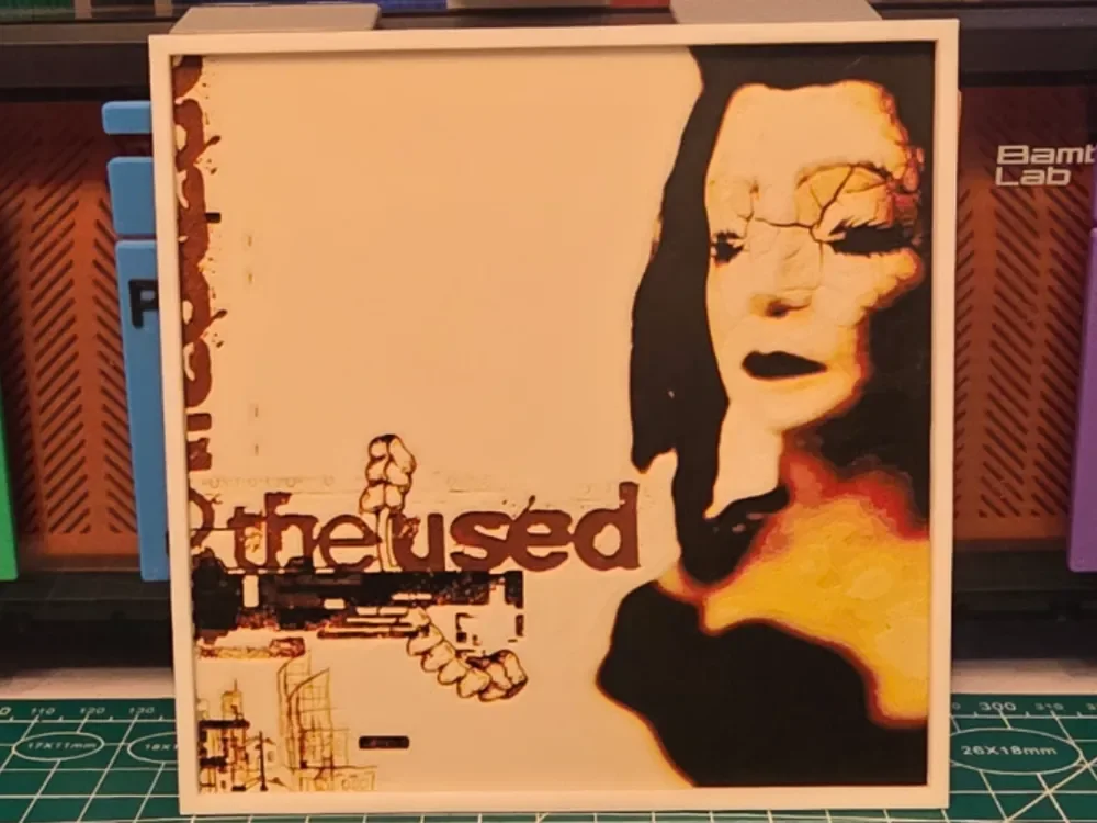 HueForge model: The Used "The Used" Album - Hueforge Art by Lumpy3D