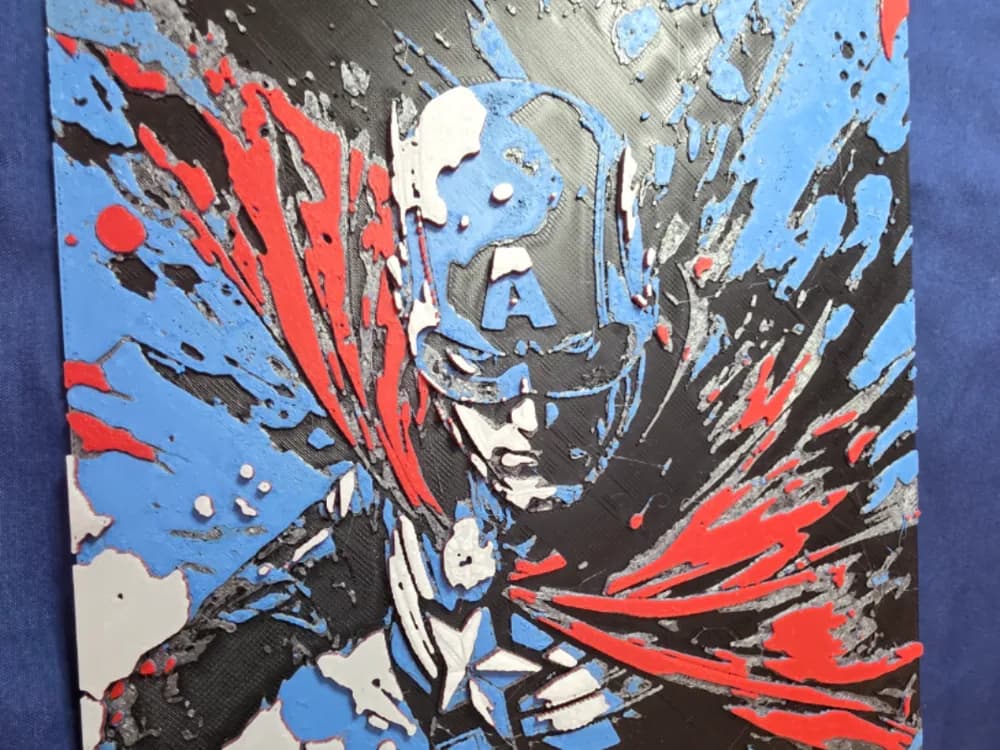 Captain America Hueforge - Sentinel of Liberty Captain America Hueforge - Sentinel of Liberty