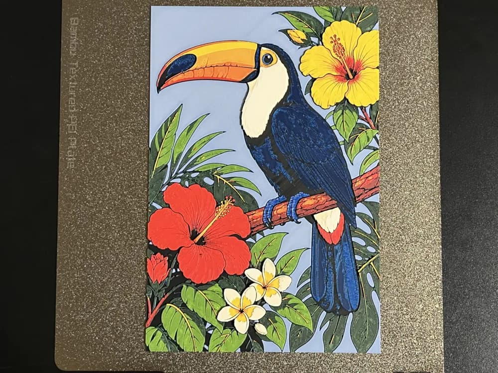 Toucan Bird Hueforge by FantasyZ HueForge model: Toucan Bird Hueforge by FantasyZ