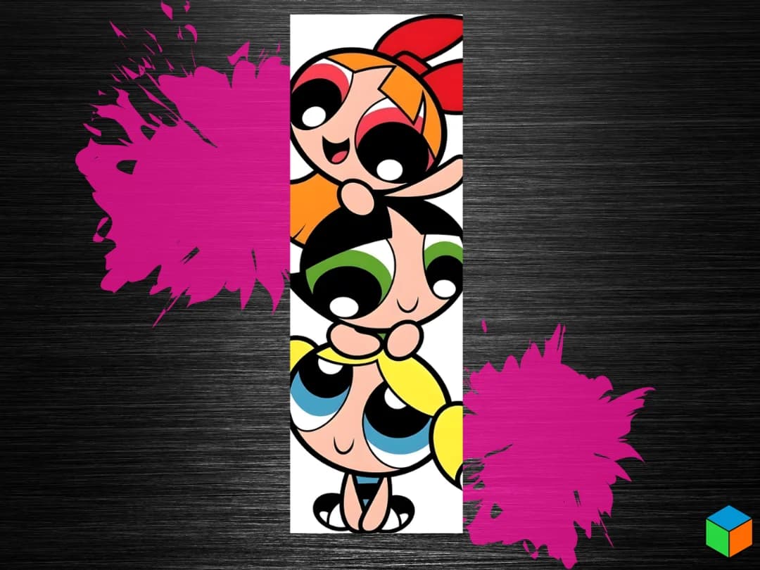 HueForge model: 💥 Powerpuff Girls by 3D Prints By Vic