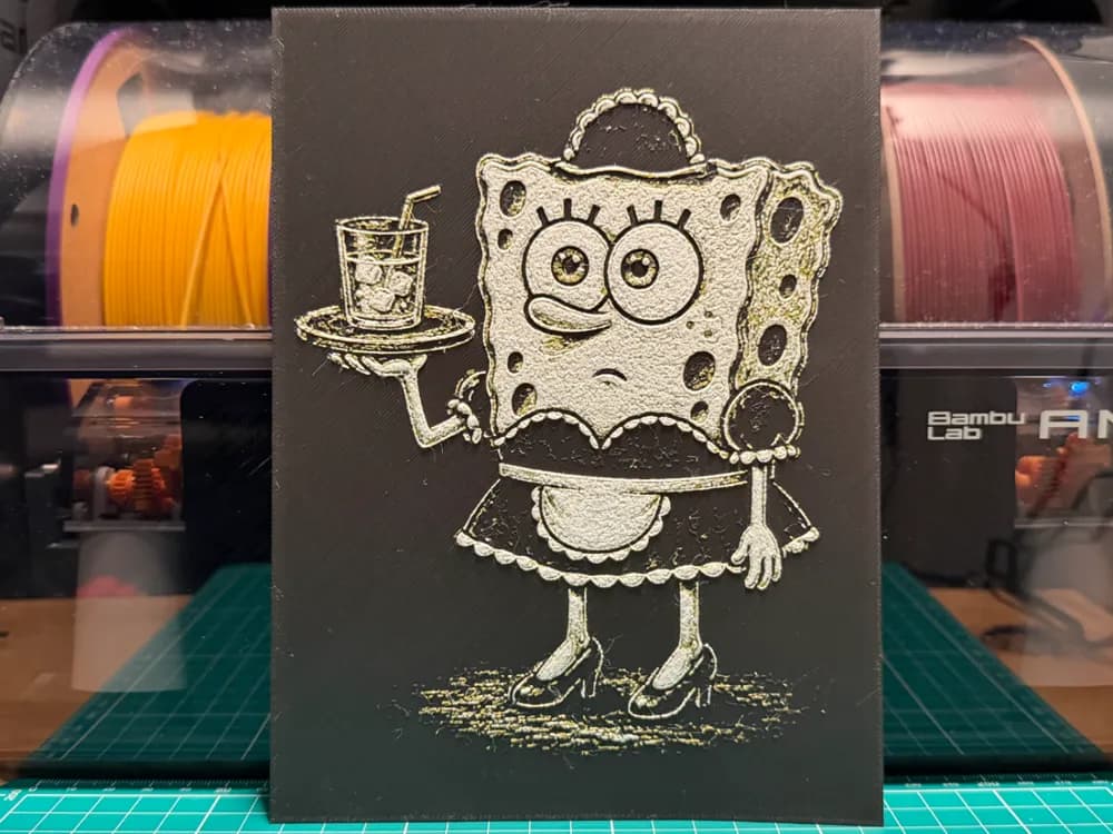 Spongebob HueForge by liv_3d HueForge model: Spongebob HueForge by liv_3d