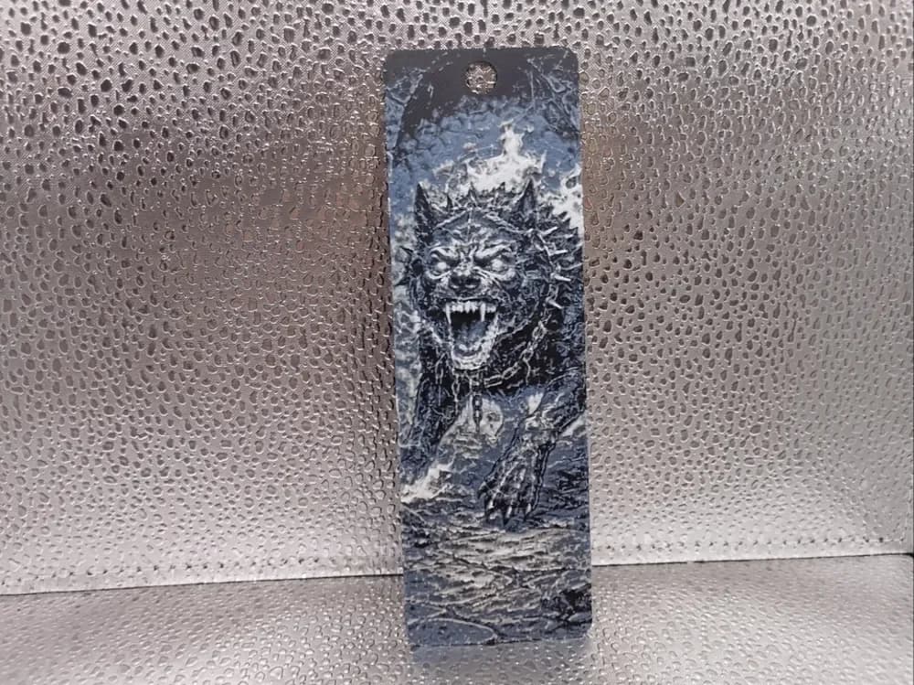 Hell Hound Bookmark – Hueforge by Borishotch Industries HueForge model: Hell Hound Bookmark – Hueforge by Borishotch Industries
