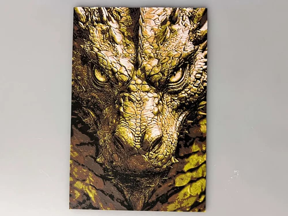 HueForge model: Fourth Wing Feathertail Dragon Depiction by 3djd