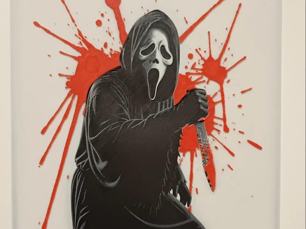 Ghostface Hueforge by 3DNesy HueForge model: Ghostface Hueforge by 3DNesy