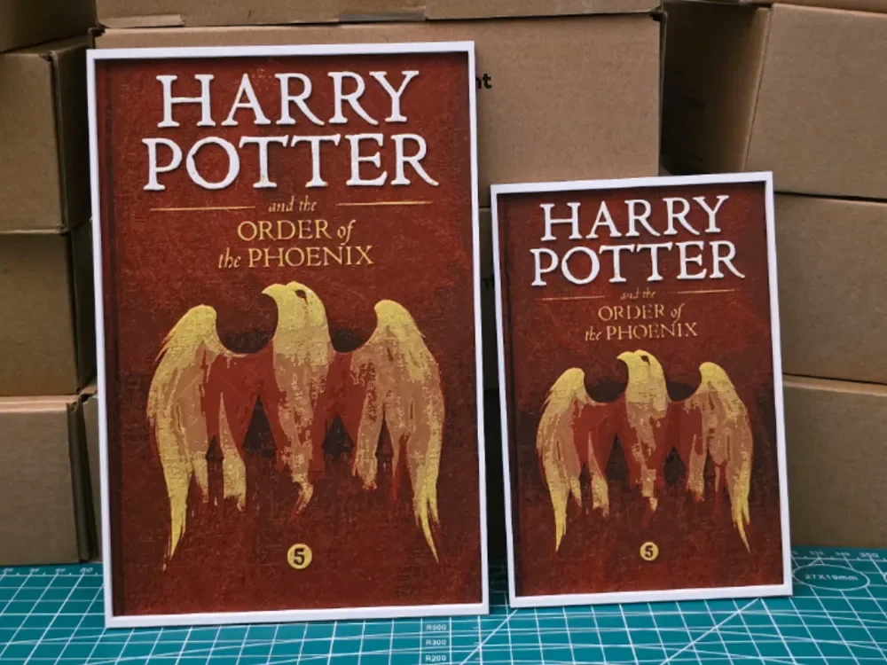 Harry Potter and the Order of the Phoenix Poster by Lumpy3D HueForge model: Harry Potter and the Order of the Phoenix Poster by Lumpy3D