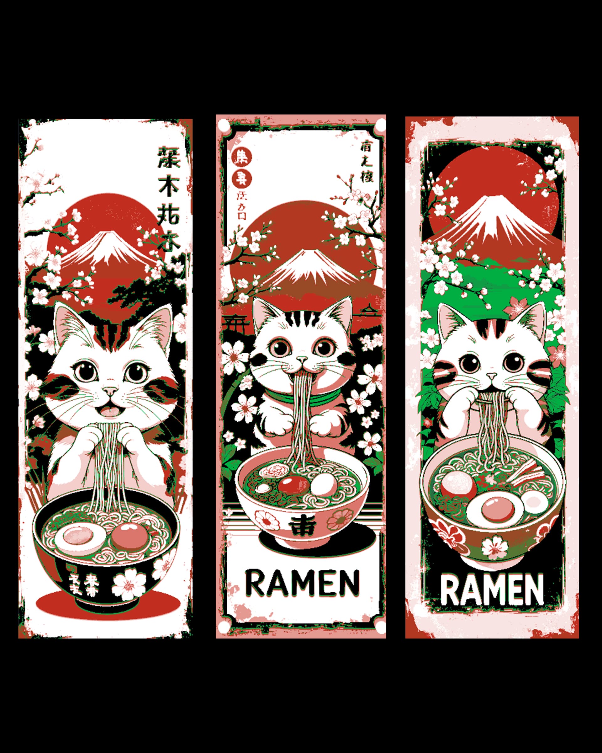 Even the Cat loves to eat his Ramen! Lunch Time! Set of Bookmarks Even the Cat loves to eat his Ramen! Lunch Time! Set of Bookmarks