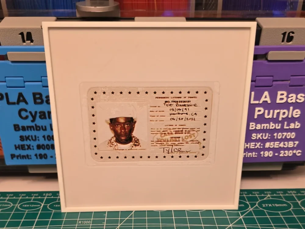 Tyler, The Creator "Call Me If You Get Lost" Album by Lumpy3D HueForge model: Tyler, The Creator "Call Me If You Get Lost" Album by Lumpy3D
