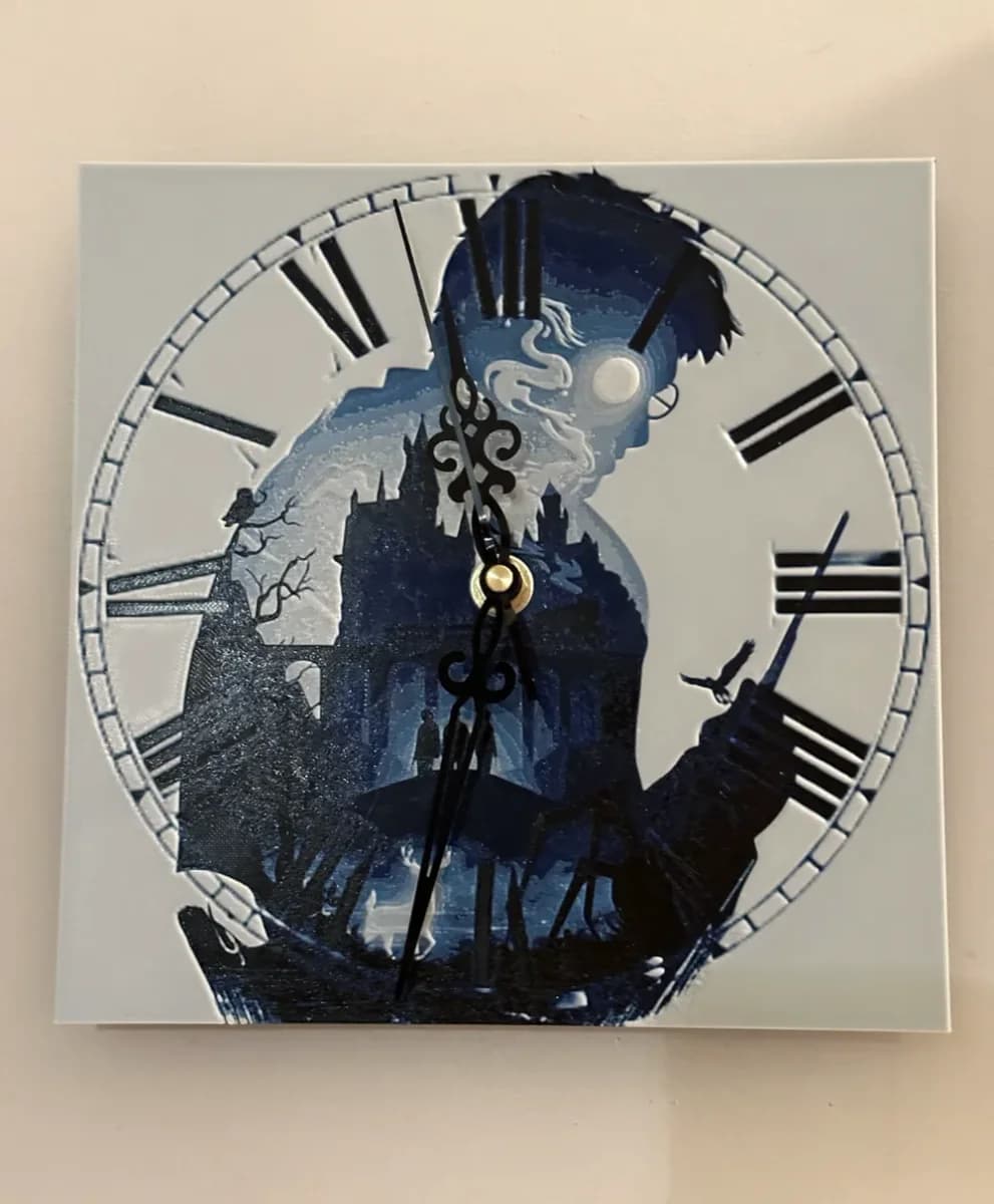Harry Potter Clock by enricoRE HueForge model: Harry Potter Clock by enricoRE