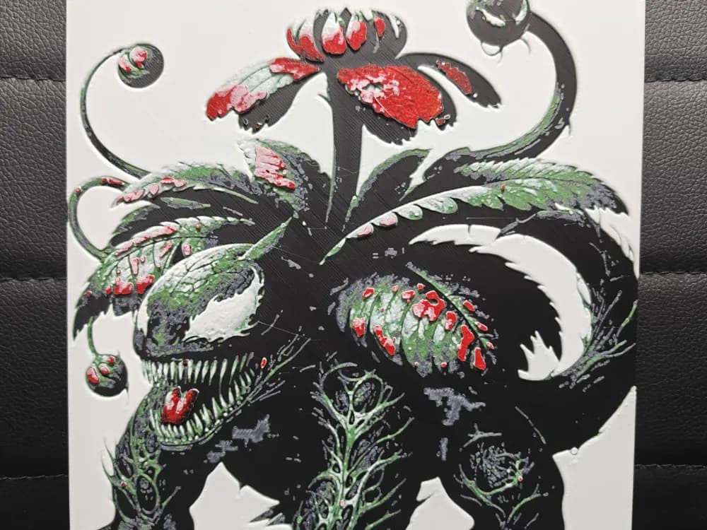 HueForge model: Venomised Venusaur 1 AMS Only by TheHueforgeLady