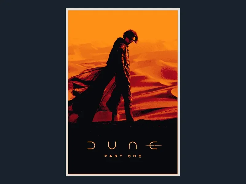 Dune: Part 1 (Movie Poster - HueForge) by HugheCraft HueForge model: Dune: Part 1 (Movie Poster - HueForge) by HugheCraft