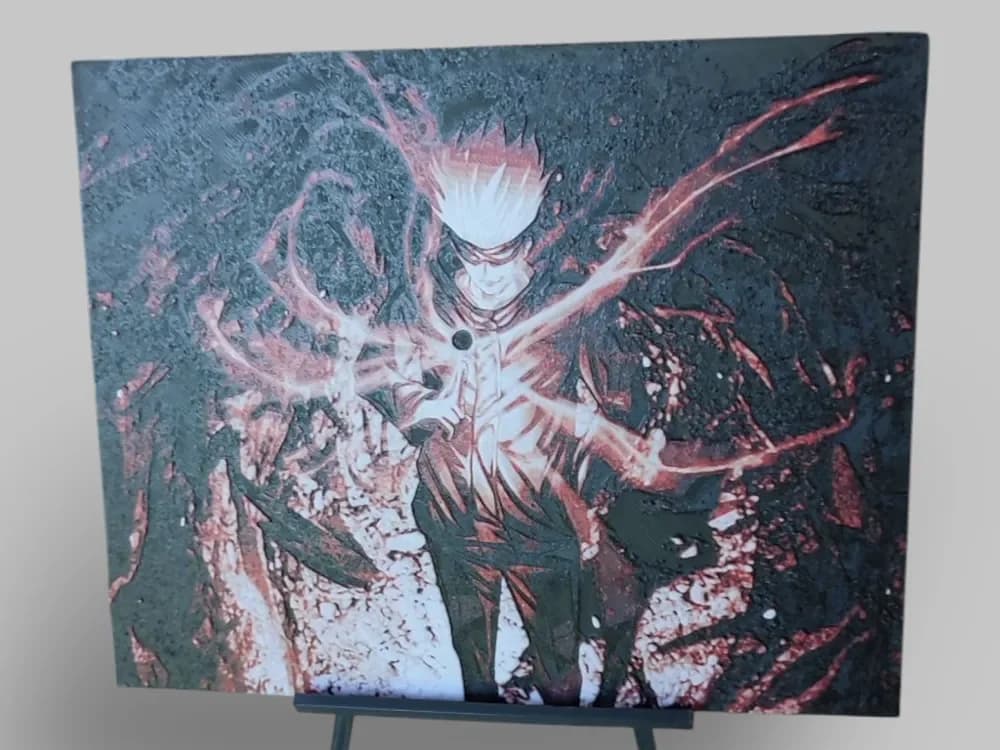 Jujutsu Kaisen by 3DNesy HueForge model: Jujutsu Kaisen by 3DNesy