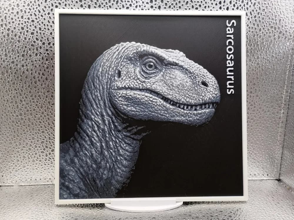 Sarcosaurus hueforge by Borishotch Industries HueForge model: Sarcosaurus hueforge by Borishotch Industries