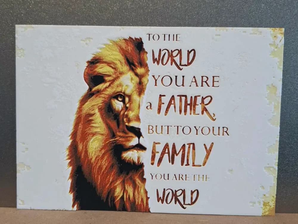 Fathers world - 4 colour hueforge - fathers day Fathers world - 4 colour hueforge - fathers day