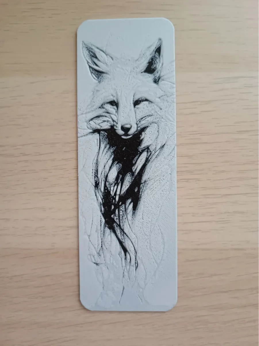 Fox Bookmark by Atrus Design HueForge model: Fox Bookmark by Atrus Design