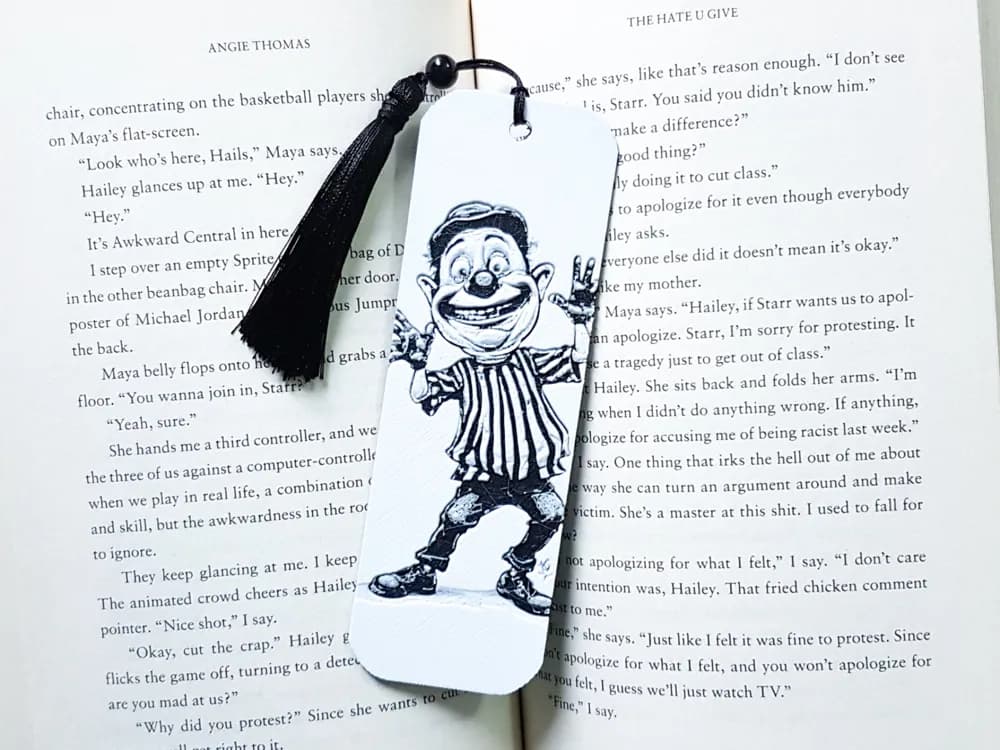 Bookmark, Mime by Dame Jo HueForge model: Bookmark, Mime by Dame Jo
