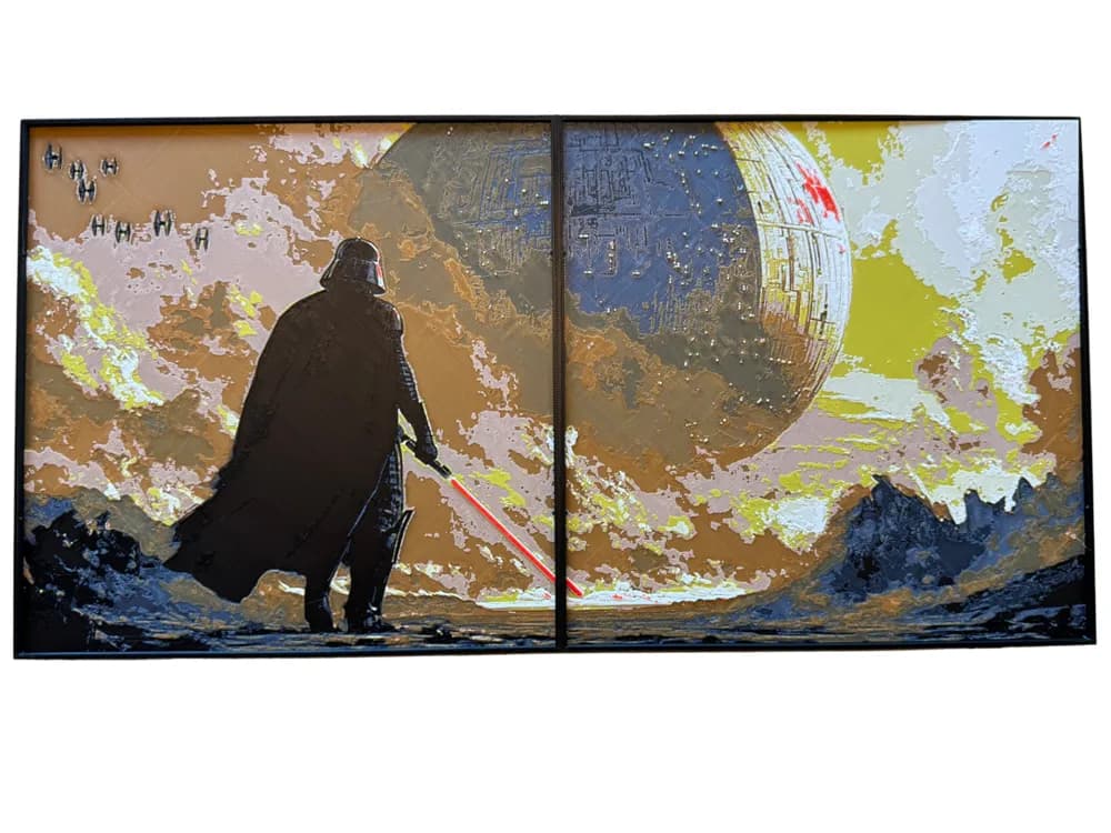Darth Vader - Hueforge - 400x200 by Canadian Gamer HueForge model: Darth Vader - Hueforge - 400x200 by Canadian Gamer