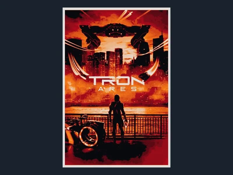 TRON: Ares (Movie Poster - HueForge) by HugheCraft HueForge model: TRON: Ares (Movie Poster - HueForge) by HugheCraft