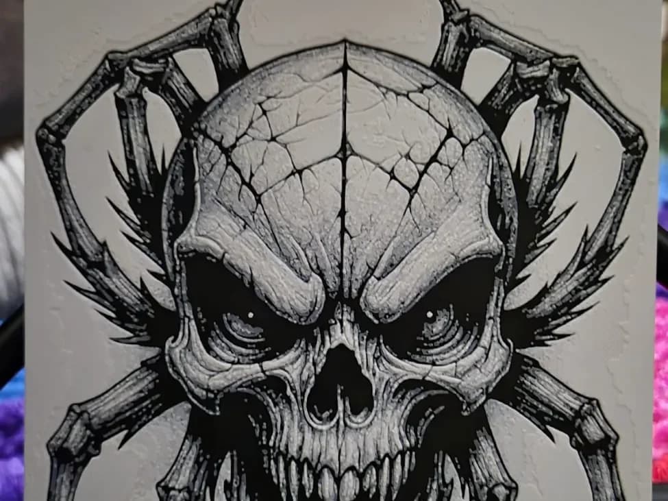 Spider Skull Hueforge by Buntsta HueForge model: Spider Skull Hueforge by Buntsta