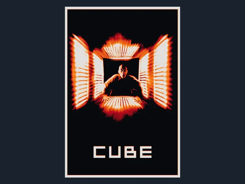 Cube (Movie Poster - HueForge) by HugheCraft HueForge model: Cube (Movie Poster - HueForge) by HugheCraft