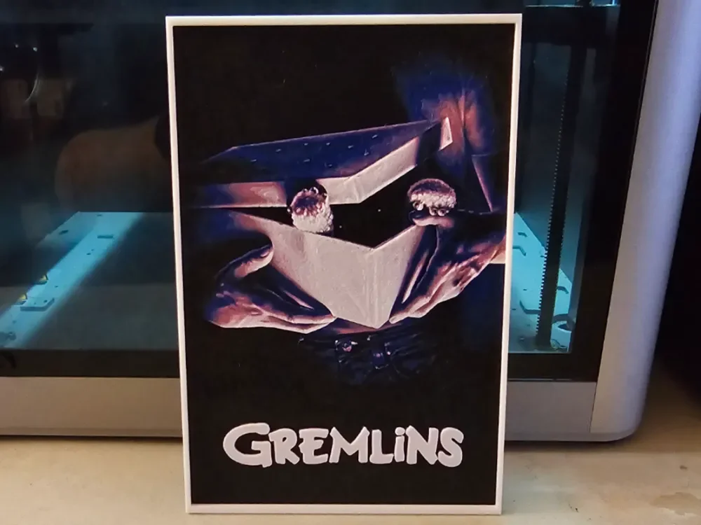 HueForge model: Gremlins Movie Poster - Hueforge Art by Lumpy3D