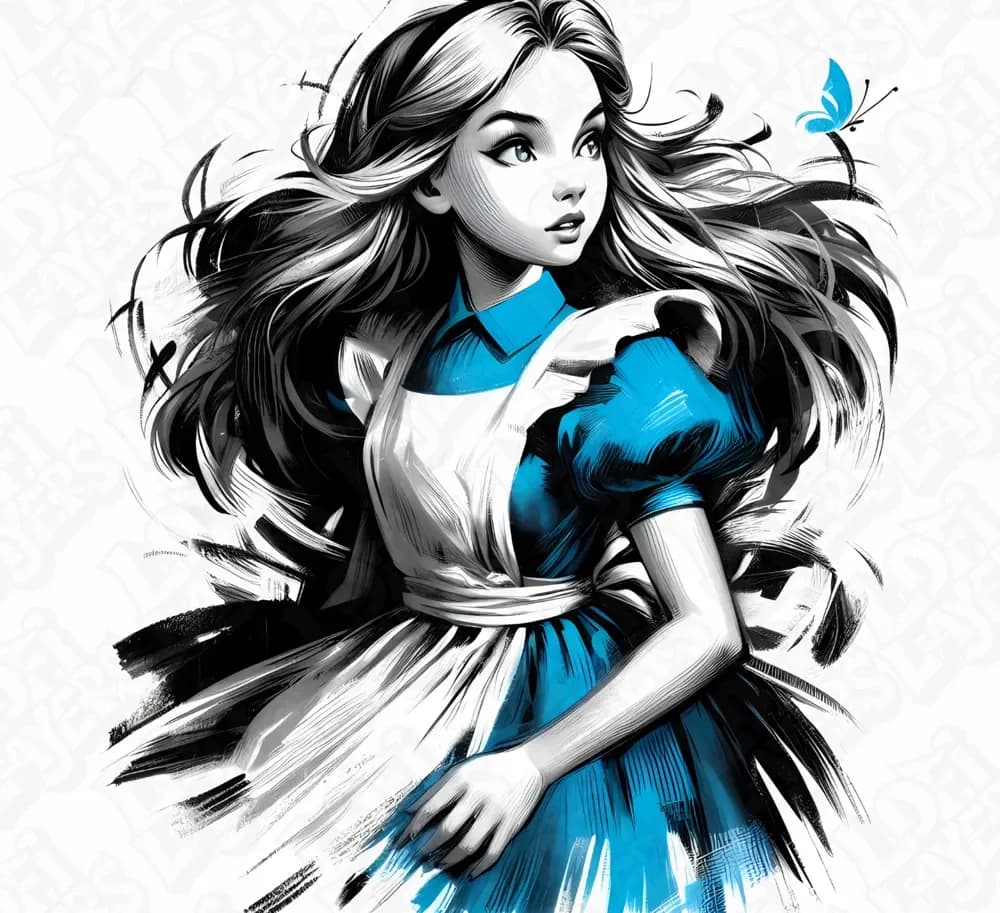 Alice in Wonderland Hueforge by LoFi Layers HueForge model: Alice in Wonderland Hueforge by LoFi Layers