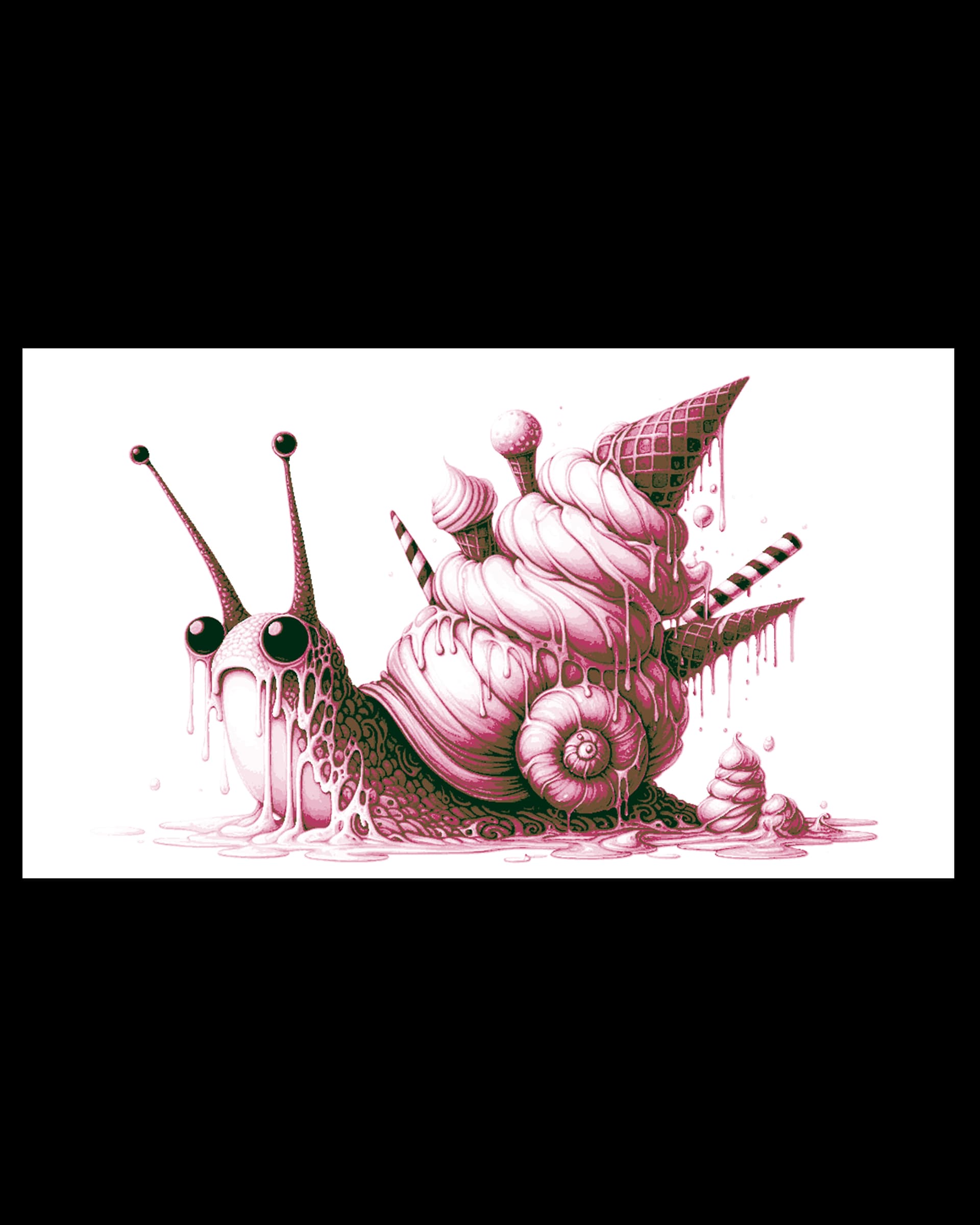 Did Ice Cream Land on the Snail or is it Just Made of it? - Hueforge wall art by BooneCo3d HueForge model: Did Ice Cream Land on the Snail or is it Just Made of it? - Hueforge wall art by BooneCo3d