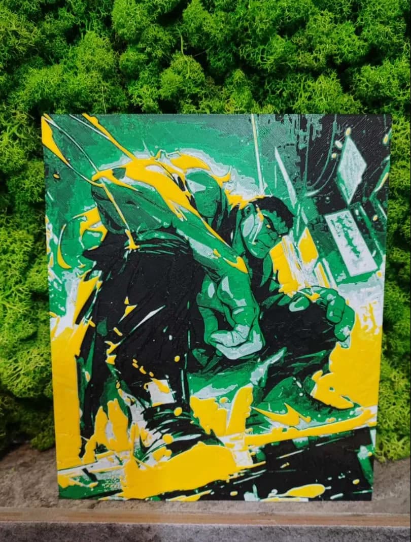 Hulk Nike by Garuda3D HueForge model: Hulk Nike by Garuda3D