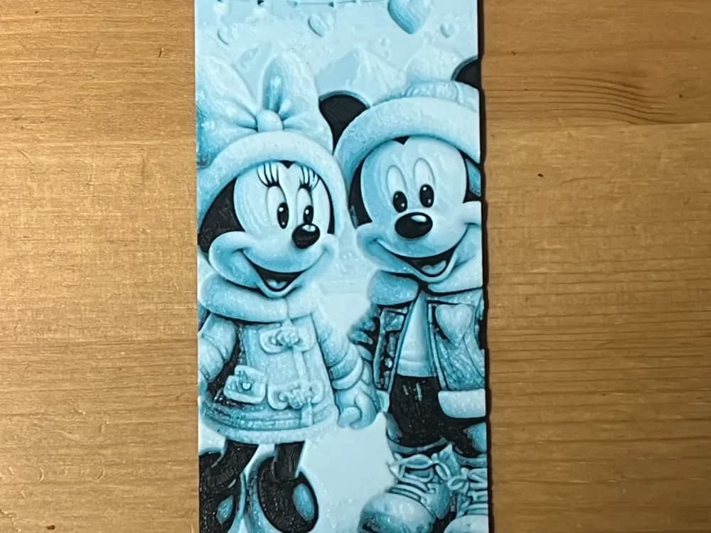 minnie and mickey mouse bookmark by Morganja HueForge model: minnie and mickey mouse bookmark by Morganja