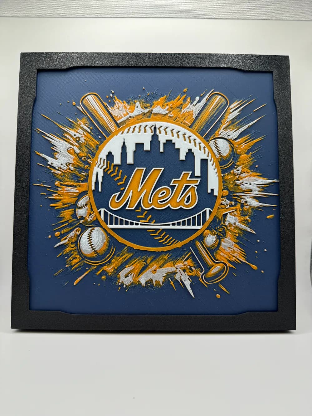 New York Mets - MLB Hueforge by Canadian Gamer HueForge model: New York Mets - MLB Hueforge by Canadian Gamer