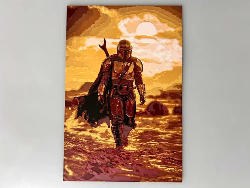 Mandalorian - Desert Sand by 3djd HueForge model: Mandalorian - Desert Sand by 3djd