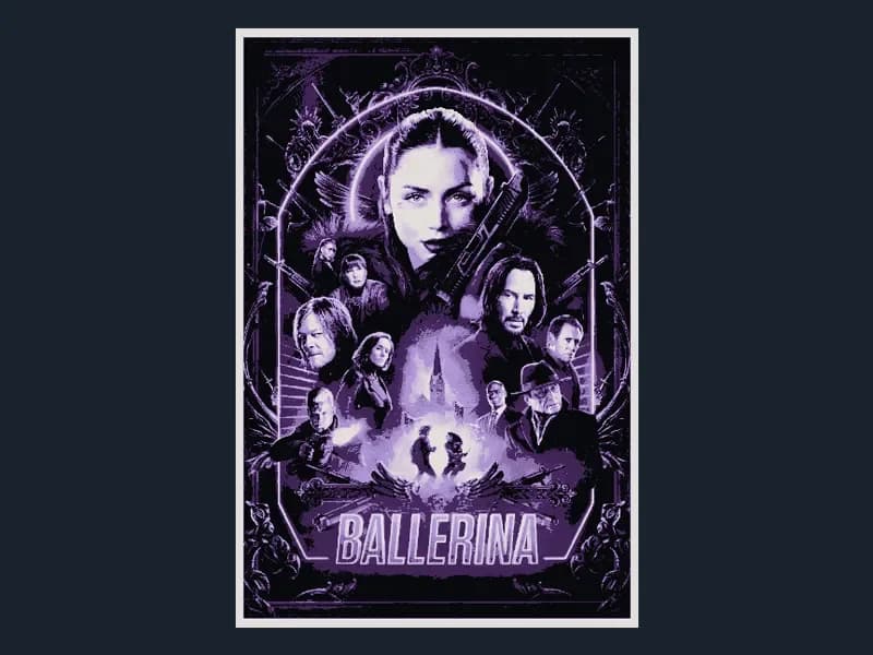 Ballerina (Movie Poster - HueForge) by HugheCraft HueForge model: Ballerina (Movie Poster - HueForge) by HugheCraft