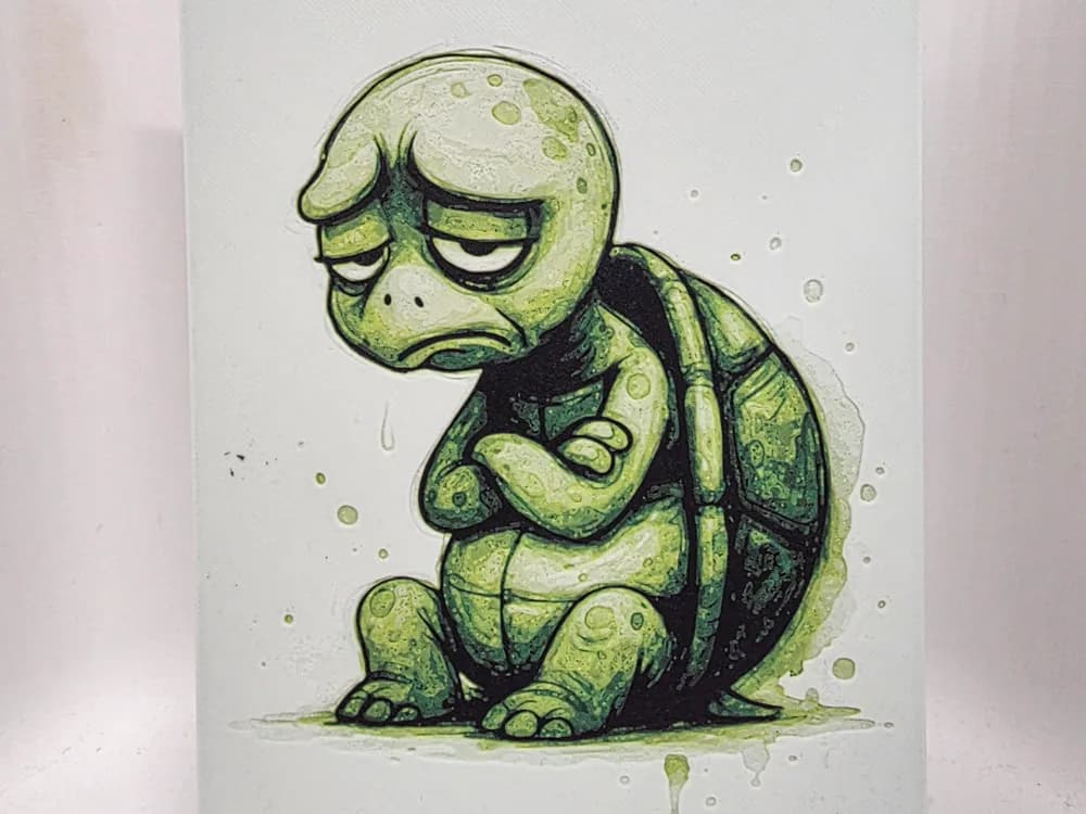 Grumpy Turtle Hueforge by Morganja HueForge model: Grumpy Turtle Hueforge by Morganja