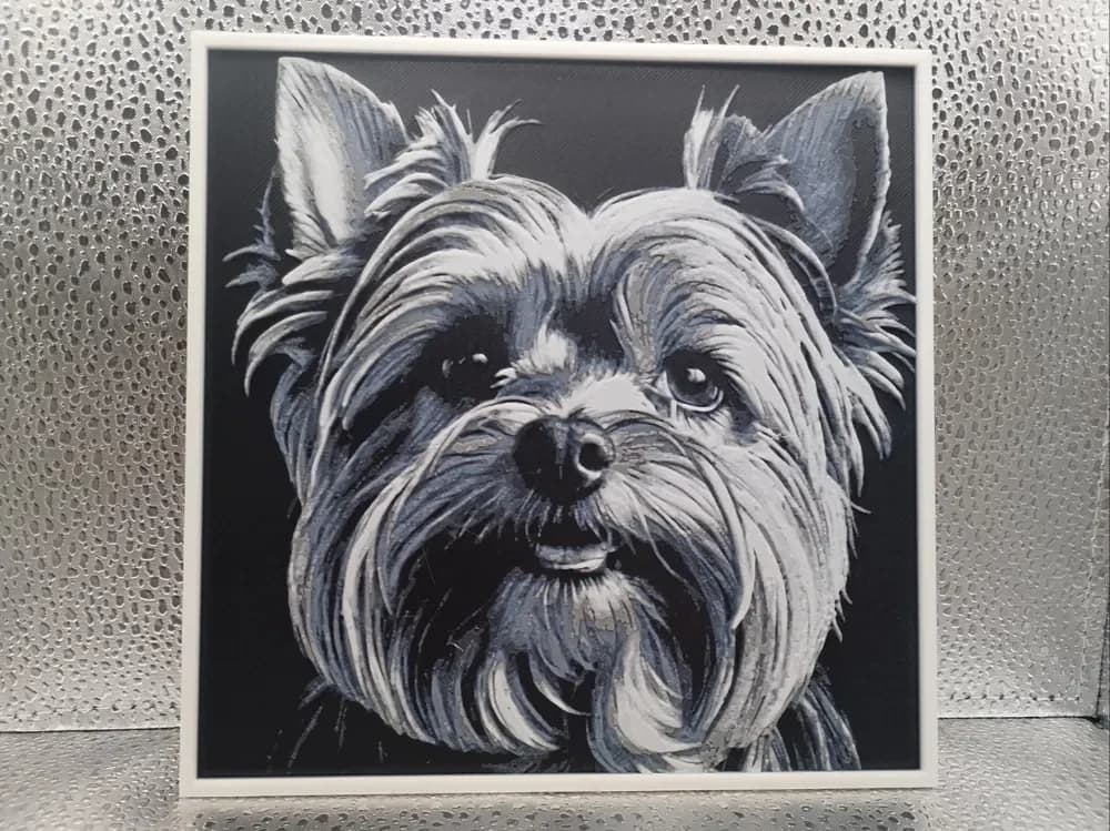 Yorkshire Terrier Hueforge by Borishotch Industries HueForge model: Yorkshire Terrier Hueforge by Borishotch Industries