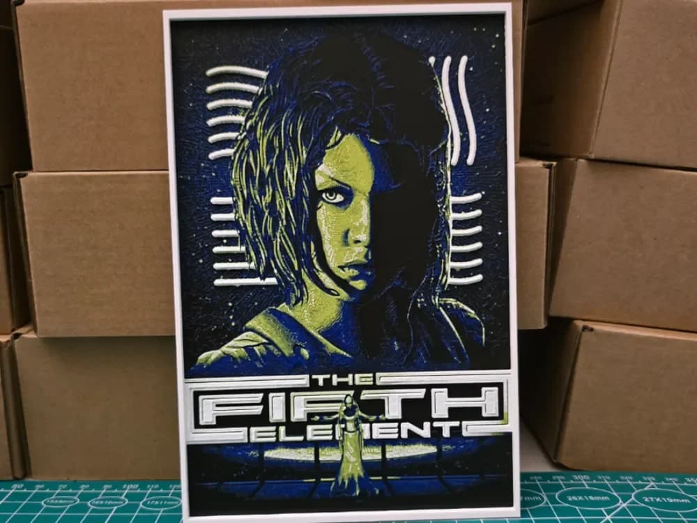 The Fifth Element Movie Poster - Hueforge Art