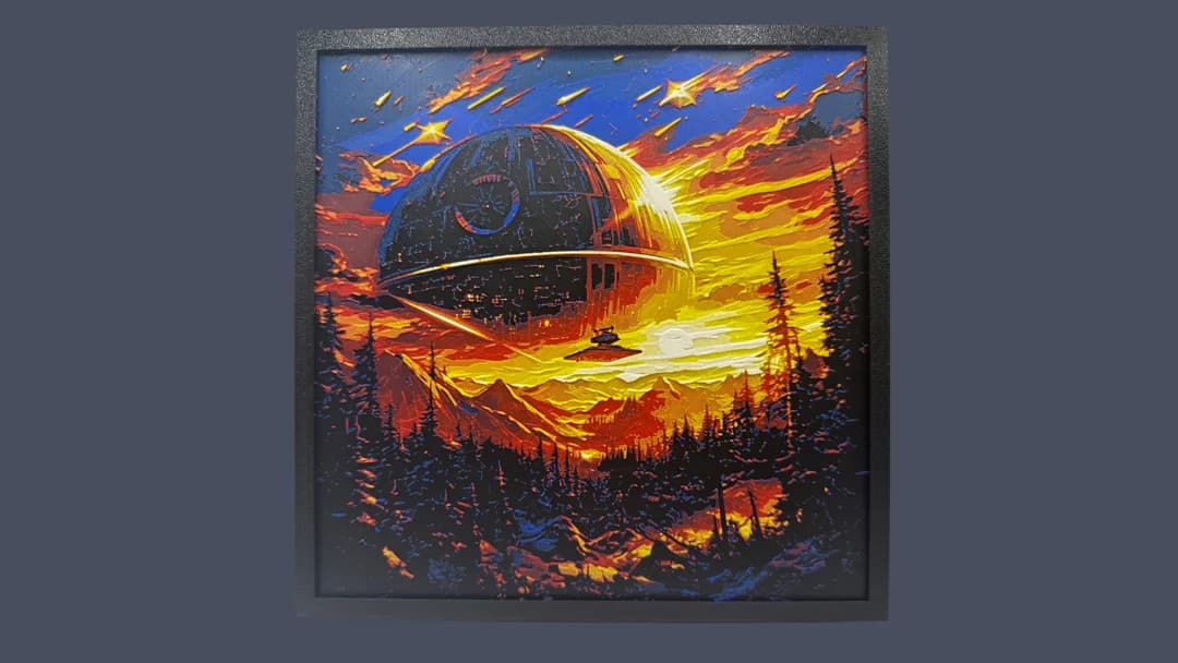 Deathstar Landscape - Starwars Hueforge Deathstar Landscape - Starwars Hueforge