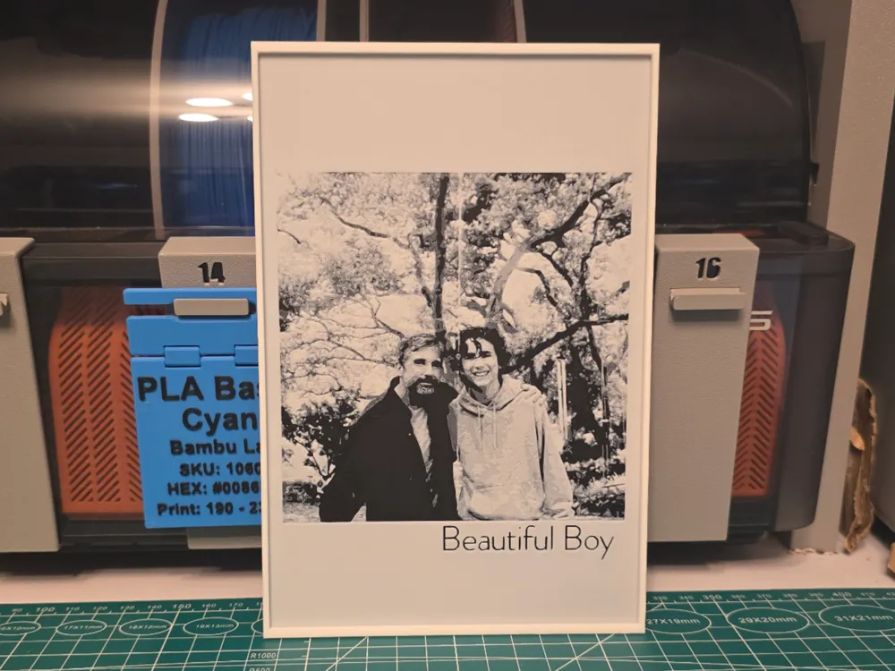 Beautiful Boy Movie Poster - Hueforge AArt by Lumpy3D HueForge model: Beautiful Boy Movie Poster - Hueforge AArt by Lumpy3D