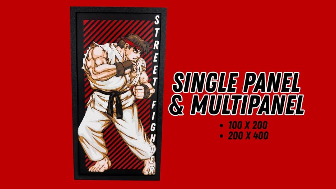 Ryu - Street Fighter Hueforge by Canadian Gamer HueForge model: Ryu - Street Fighter Hueforge by Canadian Gamer