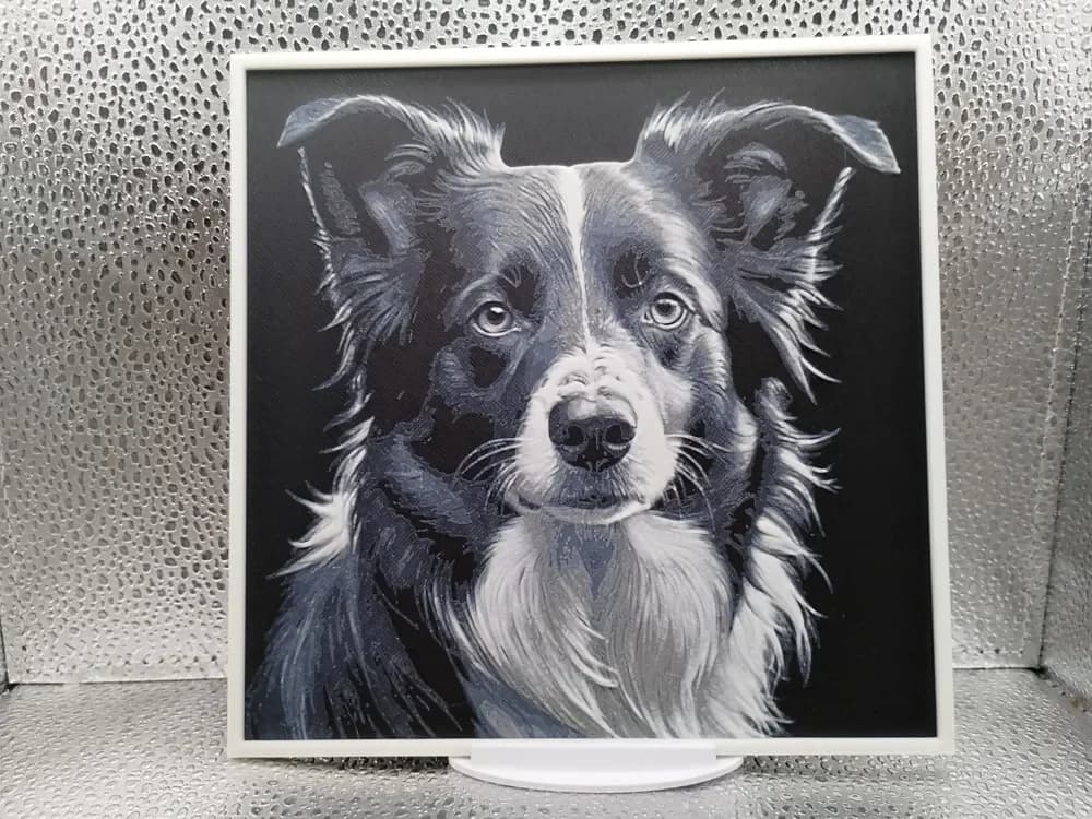 Border Collie hueforge by Borishotch Industries HueForge model: Border Collie hueforge by Borishotch Industries